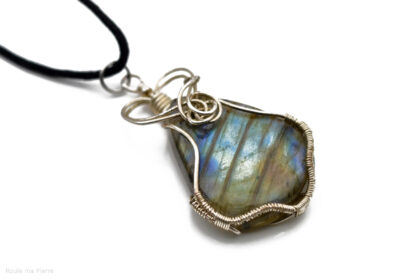 Labradorite goutte sertissage organique