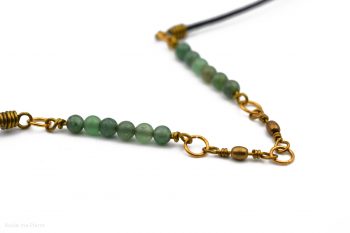 Personnalisation 6 perles Agate verte