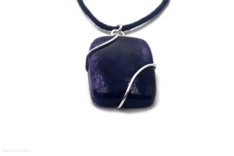 Pendentif Charoite sertissage Concept