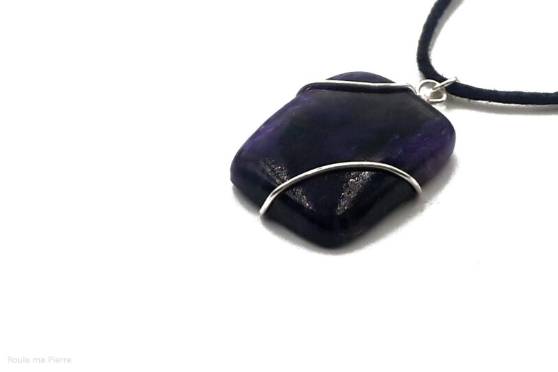 Pendentif Charoite sertissage Concept