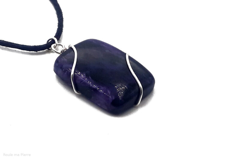 Pendentif Charoite sertissage Concept