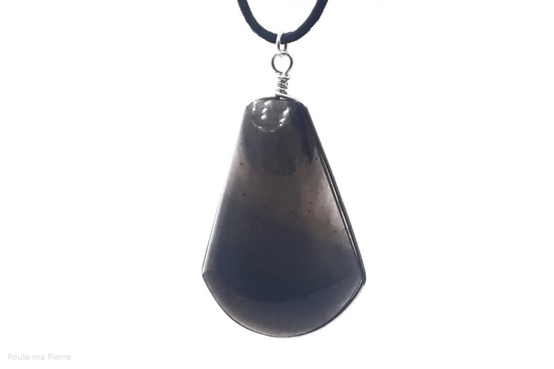 Pendentif cabochon Quartz fumé