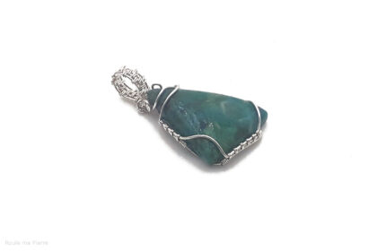 Pendentif Chrysocolle sertissage organique